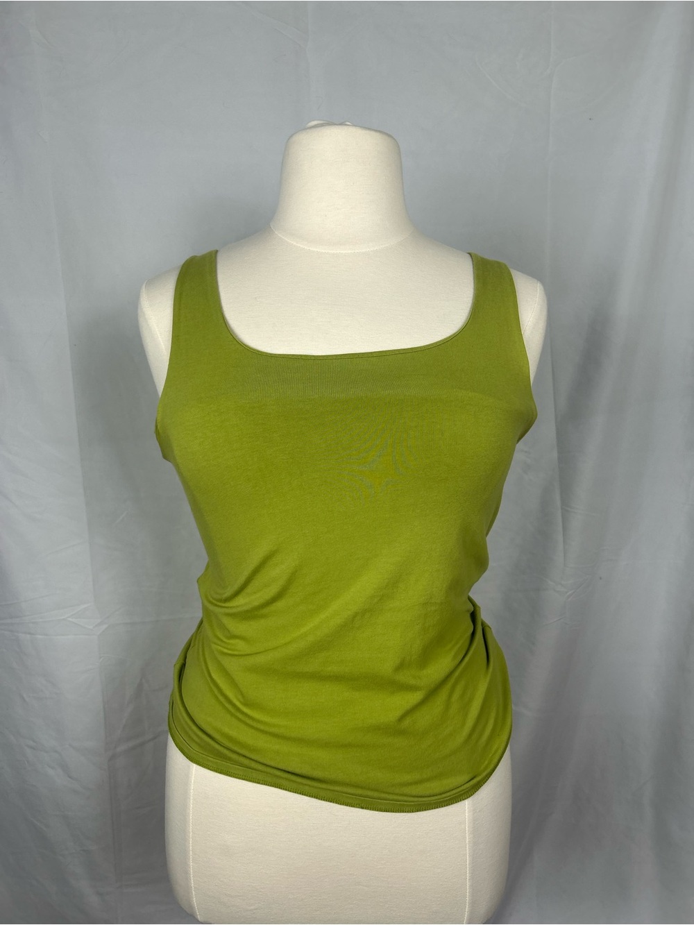 NIC+ZOE Olive Green Square Neck Tank Top